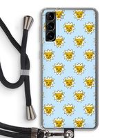 Leeuwenkoppen: Samsung Galaxy S21 Plus Transparant Hoesje met koord