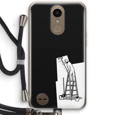 Musketon Painter: LG K10 (2017) Transparant Hoesje met koord