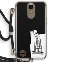 Musketon Painter: LG K10 (2017) Transparant Hoesje met koord