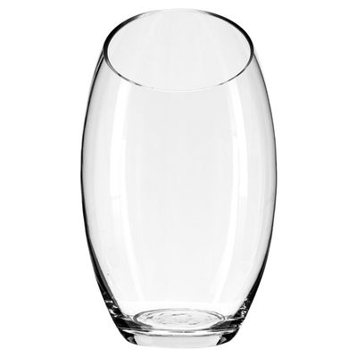 Atmosphera bloemenvaas Ovaal model - transparant - glas - H23 x D14 cm