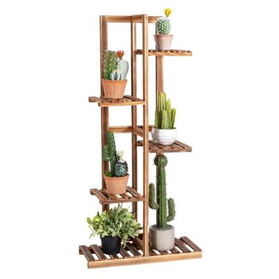 5 Lagen Bloemrek Vrijstaand 6 Potten Plantenrek Multifunctionele Display Plank Binnen & Buiten Bloemstandaard