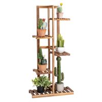 5 Lagen Bloemrek Vrijstaand 6 Potten Plantenrek Multifunctionele Display Plank Binnen & Buiten Bloemstandaard