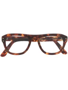 YELLOW PLUS lunettes de vue carrées à effet écailles de tortue - Marron