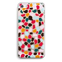 Colored Giraffe: iPhone 5 / 5S / SE Transparant Hoesje