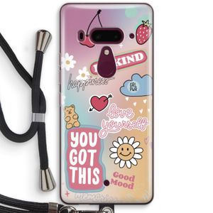 Positivity: HTC U12+ Transparant Hoesje met koord