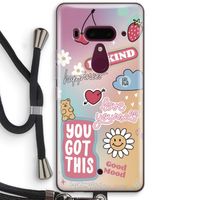 Positivity: HTC U12+ Transparant Hoesje met koord