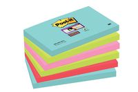 Post-it Super Sticky notes Cosmic, 90 vel, ft 76 x 127 mm, pak van 6 blokken - thumbnail