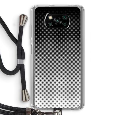 Musketon Halftone: Xiaomi Poco X3 Pro Transparant Hoesje met koord