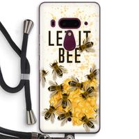 Let it bee: HTC U12+ Transparant Hoesje met koord