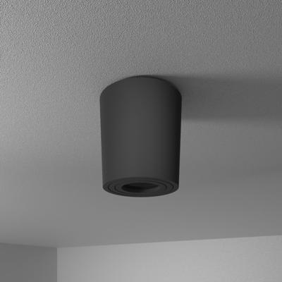 Paxton LED Opbouwspot - Rond - GU10 Fitting - Badkamer Opbouwspot - Kantelbaar - Dimbaar - IP65 waterdicht - Rond - Voor binnen en buitengebruik - Zwart