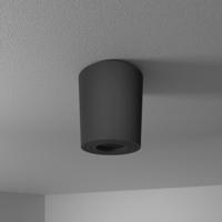 Paxton LED Opbouwspot - Rond - GU10 Fitting - Badkamer Opbouwspot - Kantelbaar - Dimbaar - IP65 waterdicht - Rond - Voor binnen en buitengebruik - Zwart
