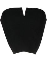 Dion Lee bustier en maille nervurée - Noir