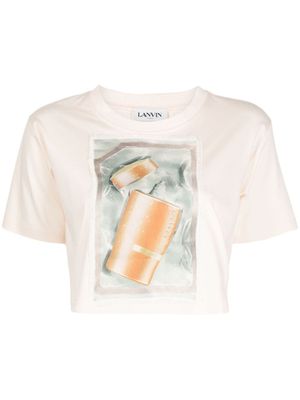 Lanvin t-shirt Scratch & Sniff en coton - Rose