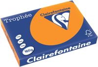 Clairefontaine Trophée Intens, gekleurd papier, A3, 160 g, 250 vel, feloranje