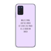 Sprong: Samsung Galaxy A03s Transparant Hoesje