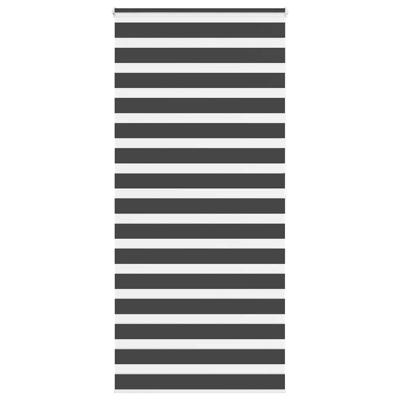 VidaXL Zebra rolgordijn 105x200 cm stofbreedte 100,9 cm zwart