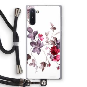 Mooie bloemen: Samsung Galaxy Note 10 Transparant Hoesje met koord