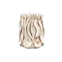 PTMD Rozella Cream ceramic pot wavy - thumbnail