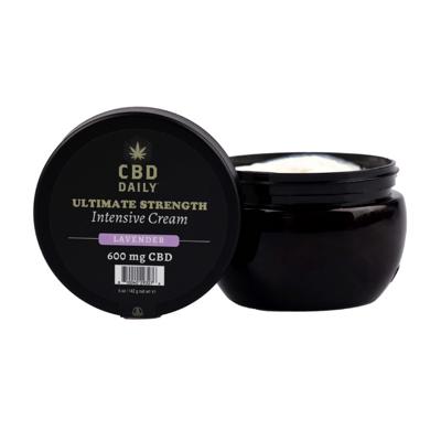 Earthly body CBD Daily Ultimate Strength Intensive Cream - Lavendel - 5 oz / 142 g