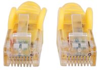 Intellinet 350556 RJ45 Netwerkkabel, patchkabel CAT 6A S/FTP 30.00 m Geel Folie afscherming, Afscherming gevlochten, Halogeenvrij 1 stuk(s) - thumbnail