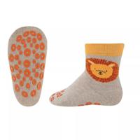 Ewers antislip sokken Krabbelfix Leeuw beige-19-22