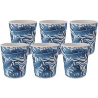 Kunststof/melamine drinkbeker met print - 6x - 9 x 11 cm - 440 ml