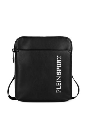 Plein Sport sac à bandoulière Arizona à logo imprimé - Noir