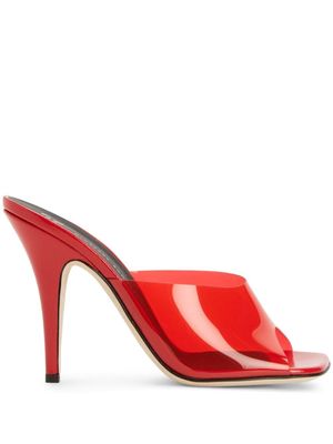 Giuseppe Zanotti sandales Earthshine Plexy 105 mm - Rouge