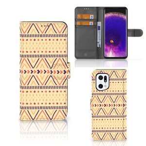 OPPO Find X5 Pro Telefoon Hoesje Aztec Yellow