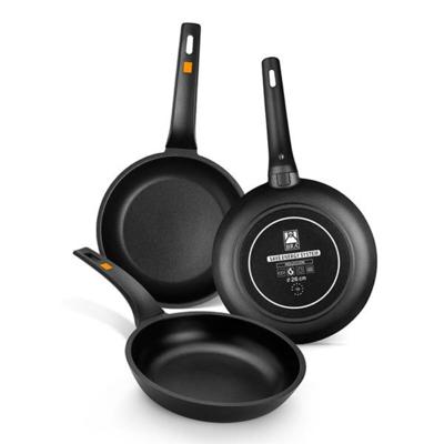 Antiaanbakpan BRA Sartén Efficient Ø 22 cm Zwart Metaal Aluminium