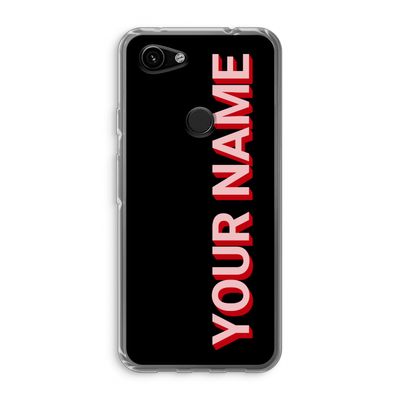 Namecase: Google Pixel 3a Transparant Hoesje