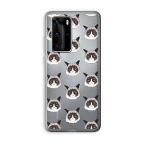 It's a Purrr Case: Huawei P40 Pro Transparant Hoesje