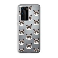 It's a Purrr Case: Huawei P40 Pro Transparant Hoesje