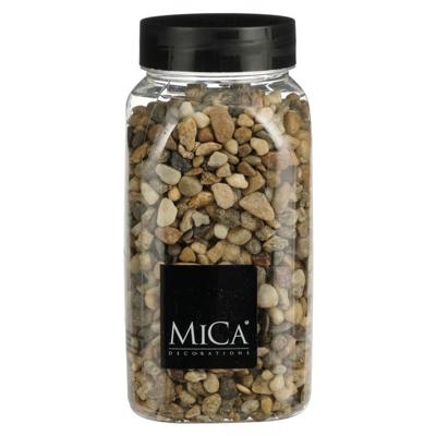 Mica Decorations decoratie stenen - 650ml - bruin mix - hobby steentjes Mica Decorations decoratie stenen - 650ml - bruin mix - hobby steentjes