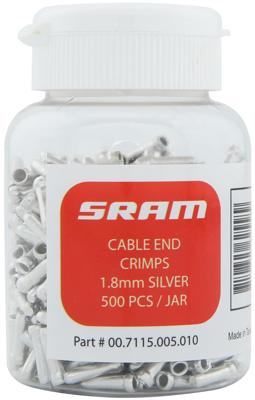 SRAM End caps f.1,8mm cable 500 piec.
