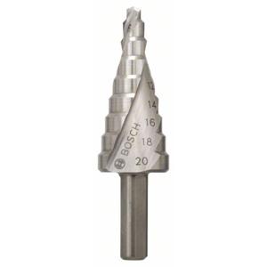 Bosch Accessories 2608597519 HSS Getrapte boor 4 - 20 mm Gezamenlijke lengte 70.5 mm 3 vlakken schacht 1 stuk(s)