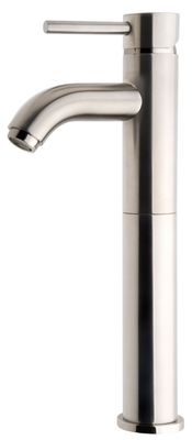 Mueller Round wastafelmengkraan verhoogd geborsteld staal PVD Mueller Round wastafelmengkraan verhoogd geborsteld staal PVD