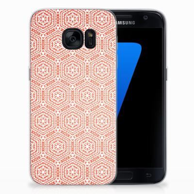 Samsung Galaxy S7 | TPU bumper | Pattern Orange
