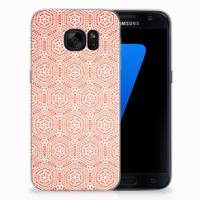 Samsung Galaxy S7 | TPU bumper | Pattern Orange