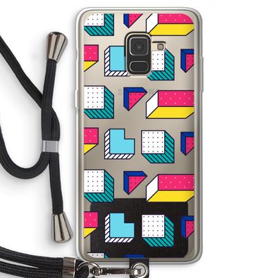 8-bit N°7: Samsung Galaxy A8 (2018) Transparant Hoesje met koord