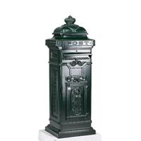 KS Verlichting Nostalgische brievenbusColombus B1B 2-deurs kolom - groen - 1709 KS Verlichting Nostalgische brievenbusColombus B1B 2-deurs kolom - groen - 1709