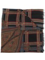 Saint Laurent Pre-Owned écharpe à motif cachemire (années 1970) - Marron