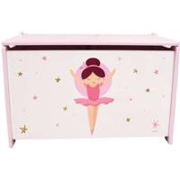 Houten speelgoeddoos - Ballerina Dancer - Fun House - H.40 X L.58 x D.36 cm