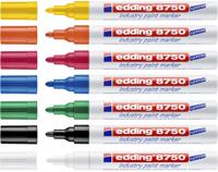 Paintmarker edding 8750 industrie 2-4mm oranje | 10 stuks