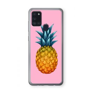 Grote ananas: Samsung Galaxy A21s Transparant Hoesje