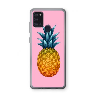 Grote ananas: Samsung Galaxy A21s Transparant Hoesje