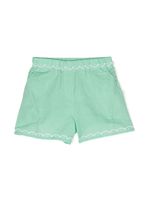 Stella McCartney Kids short à bords festonnés - Vert - thumbnail