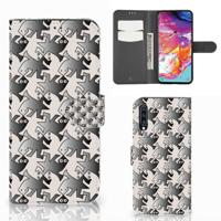 Samsung Galaxy A70 | Telefoonhoesje | Met pasjeshouder | Salamander Grey