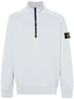 Stone Island sweat en coton à patch Compass - Bleu