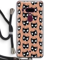 Kat: HTC U12+ Transparant Hoesje met koord